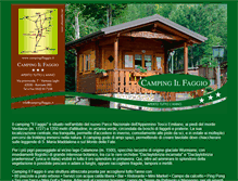Tablet Screenshot of campingilfaggio.com